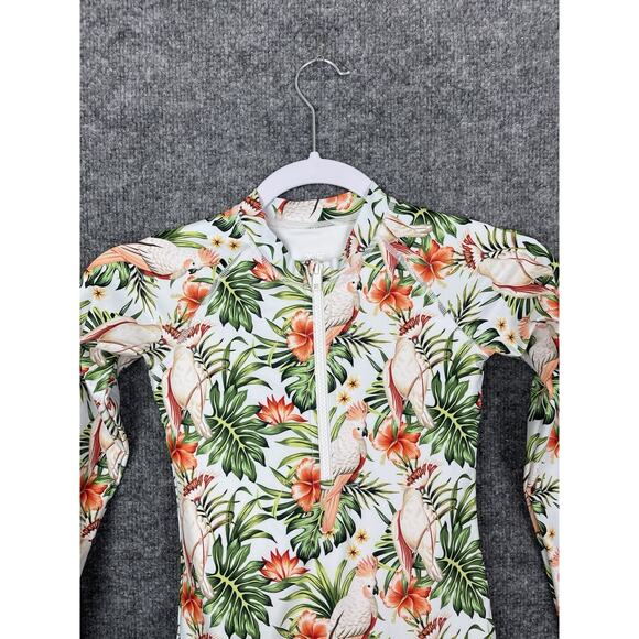 ZIP MAE Swimwear Wild Wings Size 7-8 Years Tropical Bird Print Retail $69.00 - Picture 2 of 9